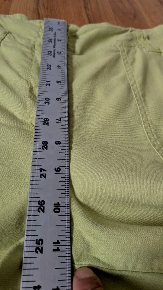 Pantalones cortos de pierna ancha MAEVE Anthropologie Lt verde Colette 4 bolsillos talla 10 Foto 4 de 4