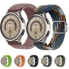 Bracelet Strap Braided Sport Magnic For Samsung Galaxy Active 2 Watch 4 5 Nylon