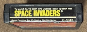 Space Invaders Sega SG-1000 Sega Mark III Japan Import US Seller TESTED