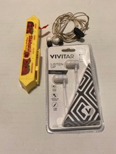 Vintage Starburst Candy Pocket Radio FM with New Vivitar Headphones  Untested 