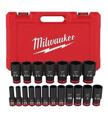 Milwaukee Tool 49-66-7012 19Pc Shockwave Impact Duty 1/2