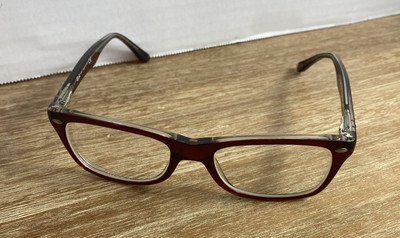 RayBan Red Clear Lucite Eyeglasses Flex RB 5228 5112 50 17 140