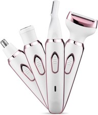 4-in-1 Women's Electric Shaver, Painless Hair Removal for Face Body