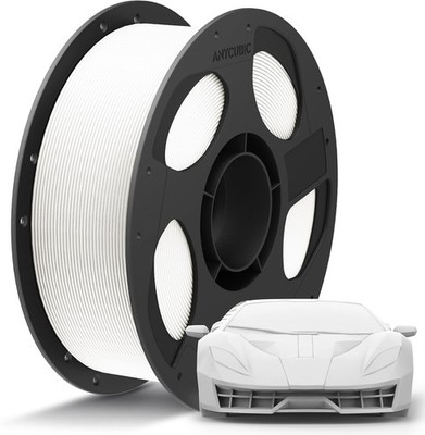 3D-Druckmaterial PLA Plus Filament 1KG 1,75mm Weiß Maßgenauigkeit +/-0,02mm