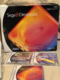 Vintage SEGA Dreamcast Console Bundle Controllers VMU Nyko Games Box Web Browser