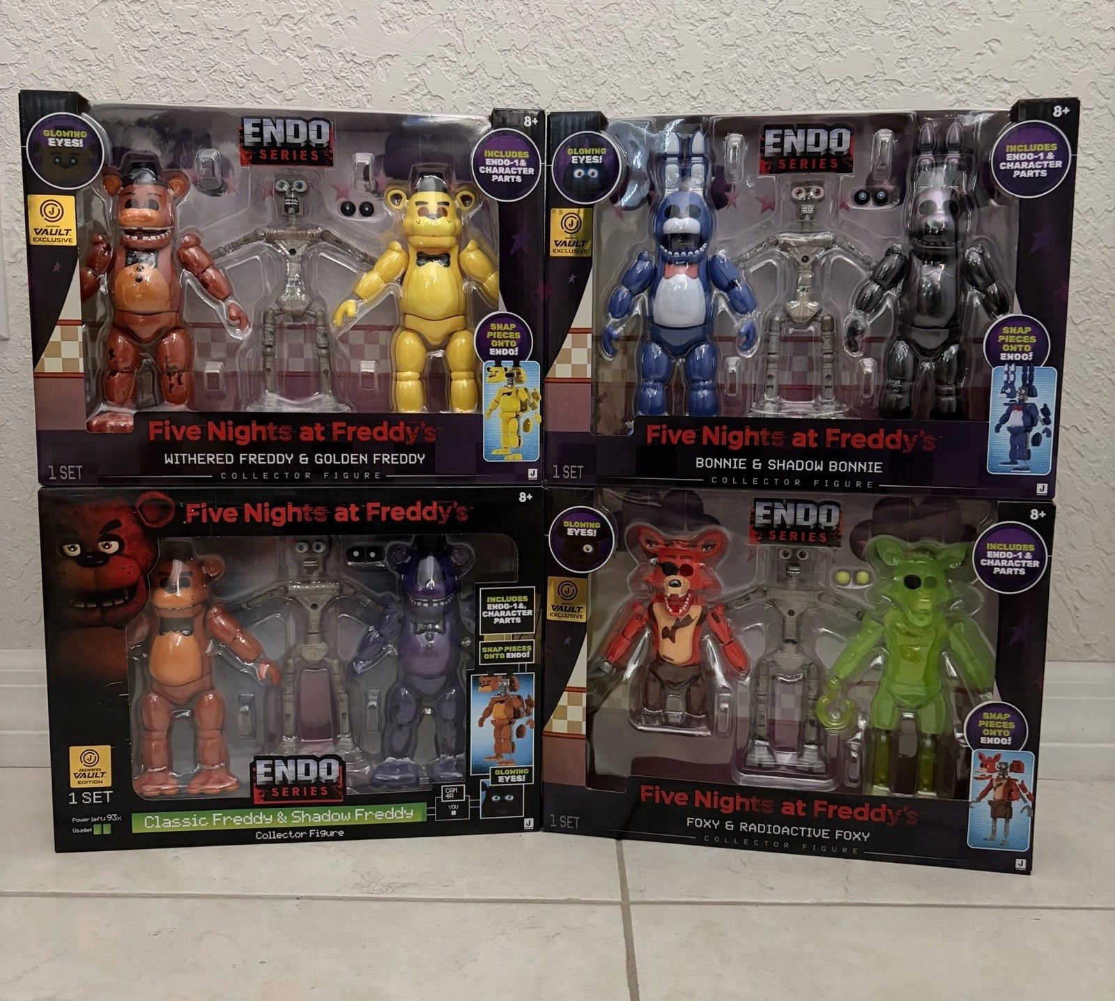 Five Nights at Freddy’s FNAF Jazwares Endo Series VAULT EXCLUSIVES Lot Of 4 - product detail image 1