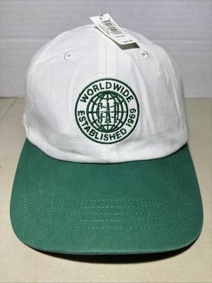 GAP Hat Cap Strap Back One Size Mens White Green Baseball Cotton Dad Casual