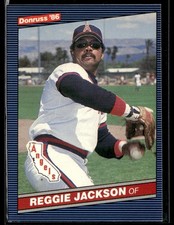 1986 Donruss #377 Reggie Jackson Angels 3301T