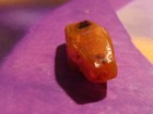 ANCIENT INDOTIBETAN BURMESE PATINIZED 8 SIDED FACETED ORANGE AGATE BEAD 14-7.6MM — photo 4
