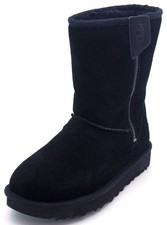 UGG - Womens Classic Short Bailey Zip Short Boots | Black | 1144043-BLK |