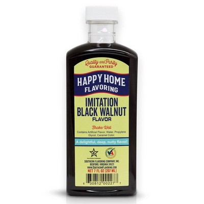 Happy Home Imitation Black Walnut Flavoring, 7 Fl Oz (Pack of 1)