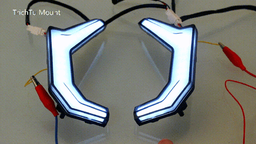 UTV Front LED Fang Accent Light Smoke Len Fit for Polaris RZR XP 1000 2014-2018 - Picture 2 of 22