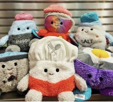 New Bum Bumz 7.5" Kitchenbumz Complete Set of 6 Plush Toys