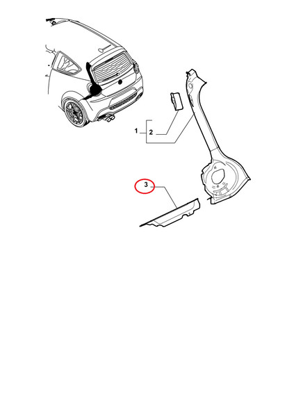 VerstäRkung Heckverkleidung Alfa Romeo Mito Original 50509070-image