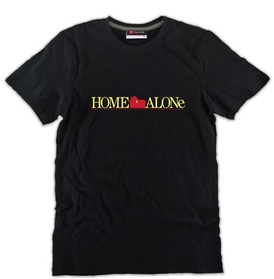 Home Alone T-SHIRT schwarz tolle Baumwolle Mama ich habe das Flugzeug verloren Film 90er Weihnachten