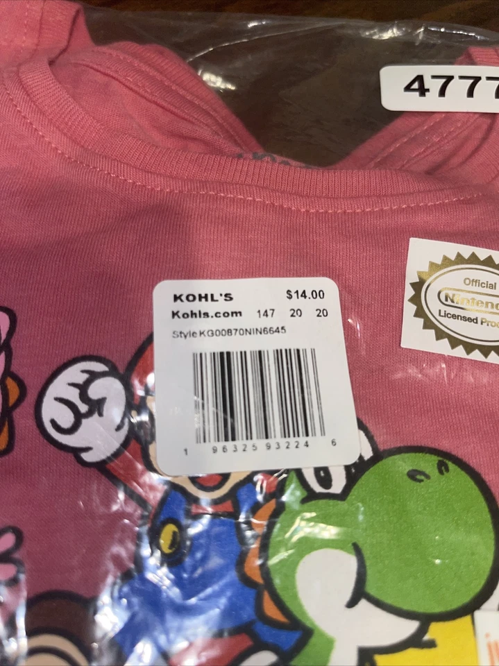 Camiseta gráfica manga larga Super Mario Jumping Beans para niñas 4 Foto 3 de 4