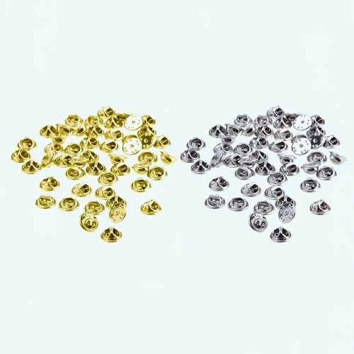 200pcs Brass Clutch Badge Insignia Clutches Pin Backs Tie Tacks Replacement - Picture 7 of 12