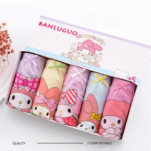 5PCS Kuromi Underwear Cotton Briefs Kawaii Cute Baby Shorts X'mas gift - Picture 26 of 33