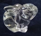 Vintage Fenton Bunny Rabbit Clear