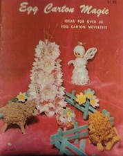 Vintage 1970 Egg Carton Magic Ideas Novelties to Make Over 30 Great Projects
