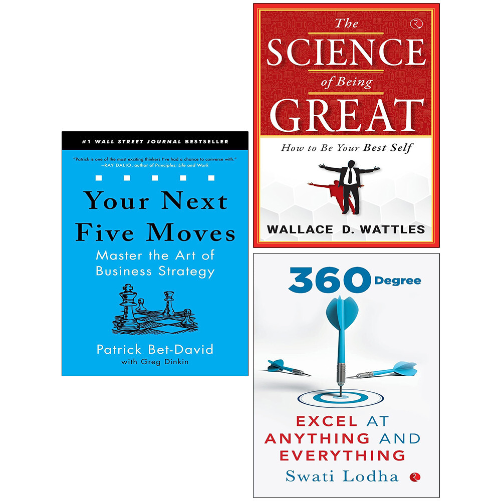 Science of Being Great, Your Next Five Moves, 360 DEGREE Swati Lodha 3 Books Set