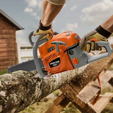 20" 58cc 2 Stroke Gas Powered Chainsaw Gasoline Chain Saw Wood-working Cutting