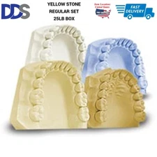 Dental Lab Yellow Stone, Regular Set, 50Lb. Box Impression Powder FAST SHIPPING