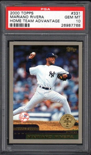 2000 Topps #331 MARIANO RIVERA HOF Home Team Advantage POP 28 PSA 10 GEM MINT