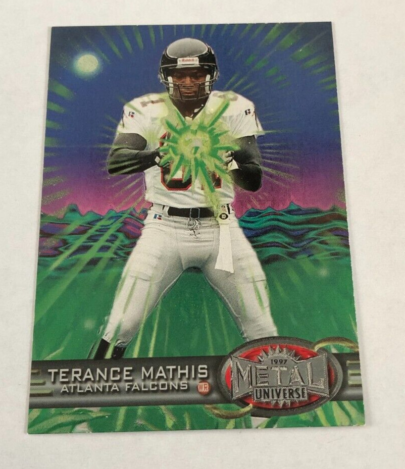 1997 Metal Universe Terance Mathis #24 Falcons