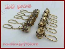 Lot Of 20 PCs Brass Key Chain Lamp Gift maritime Polish Finish x-mas Gift Item