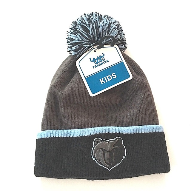 NEW NBA Memphis Grizzlies Team Color Beanie Hat Kids Size eBay