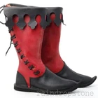 Mens Boot Retro Cowleather Renaissance Shoes COSPLAY Lang Boot Pull On New