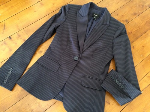 mango women ladies casual smart suit coat jacket blazer size uk8