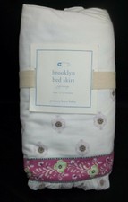 Pottery Barn Baby Kids Brooklyn Crib Bed Skirt Tier Ruffle White 16" 1284Q