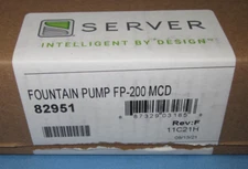 Server Products 82100 ~ Fountain Pump FP-200 MCD ~ New in Open Box