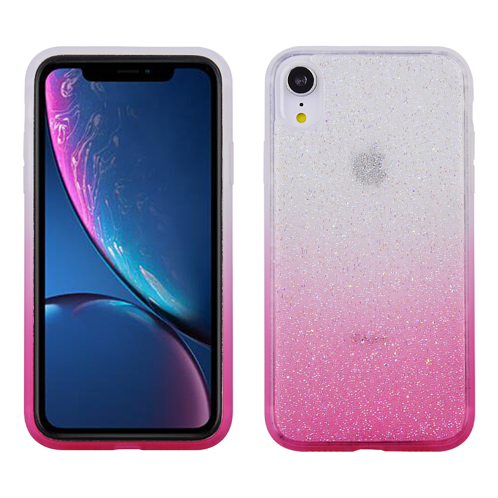 For Apple iPhone XR - Two Tone Glitter ShockProof Impact