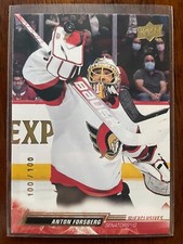 Anton Forsberg 2022-23 Upper Deck Series One Exclusives Parallel Card #100/100