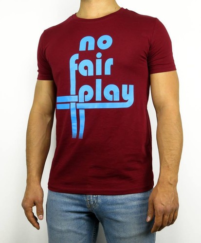play t-shirt logo xs s xxxl jersey burgundy casual ultras claret