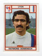 PANINI FOOTBALL 76  Raymond Domenech -- Lyon -- N°95 /RU85