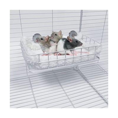 Rat Cage Platform, All-Metal Basket Chew-Proof Design, Chinchilla Toys and Ca...