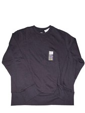 Athletic Works Boys XL 14-16 LS Fleece Crew Neck Pullover Sweatshirt Blk K221