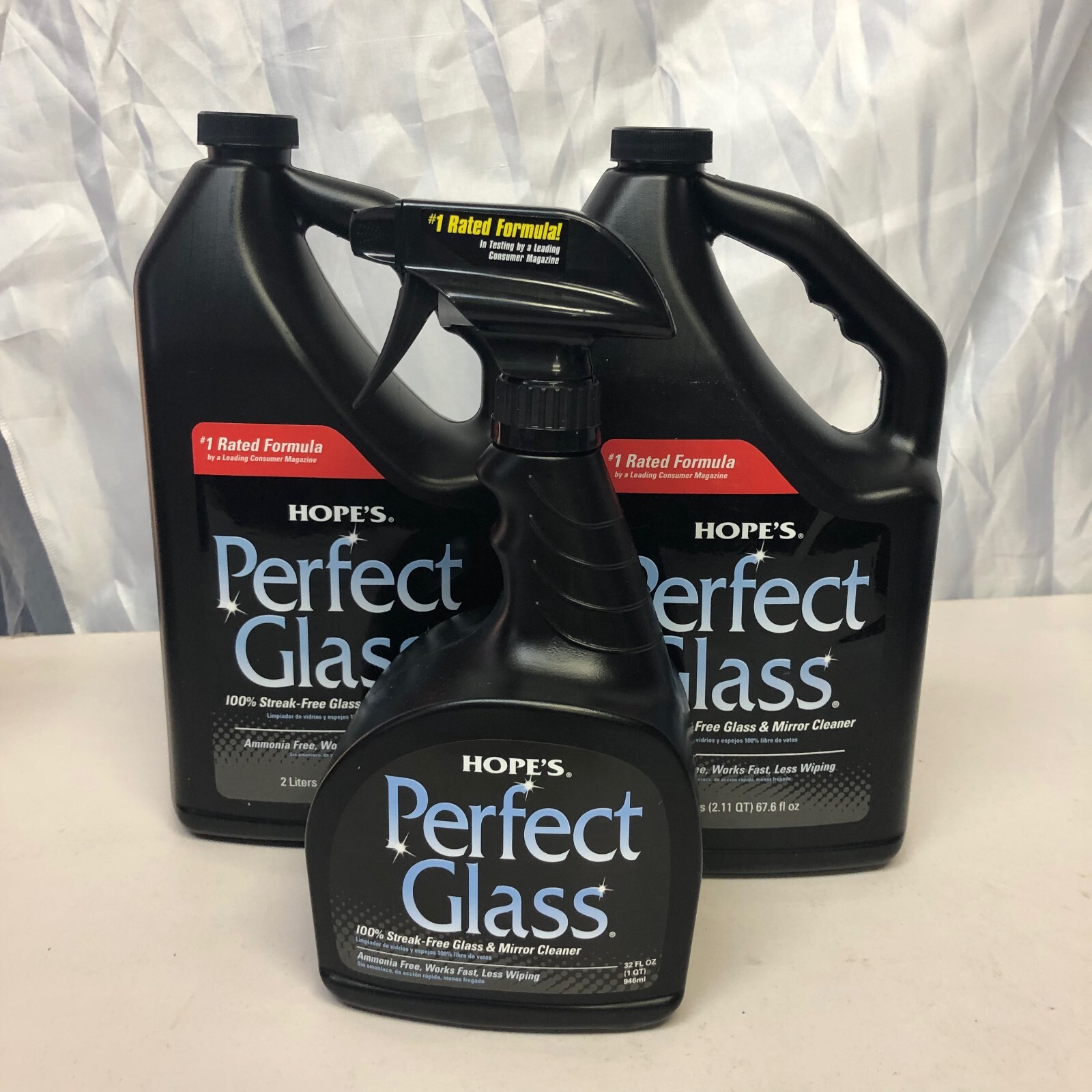 HOPE'S Perfect Glass Cleaner StreakFree AmmoniaFree Assorted Size
