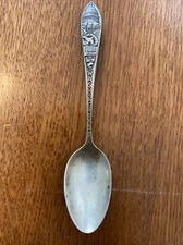 Antique Sterling Silver Washington DC 5” Souvebir Spoon Weidlich Bros