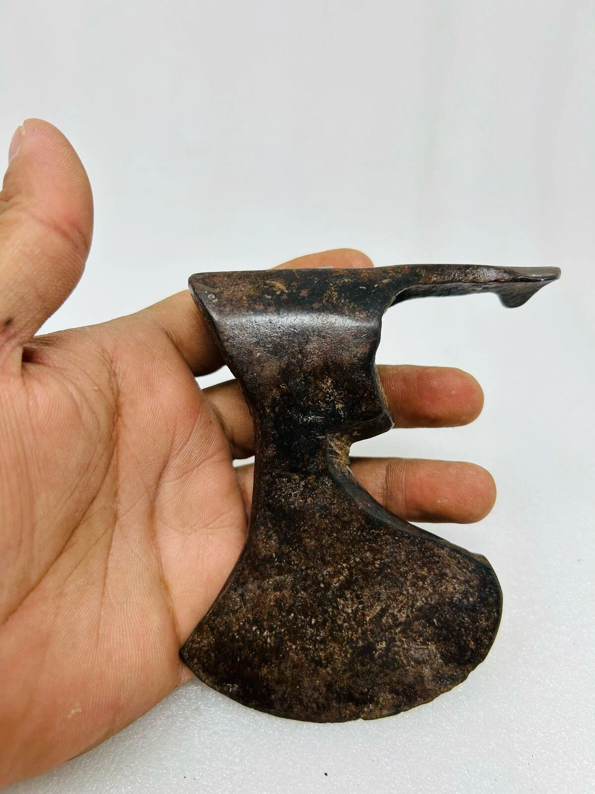 Vintage Iron Hand Forged Axe Head Hatchet Old Iron Unique Shape Tool Axe Head