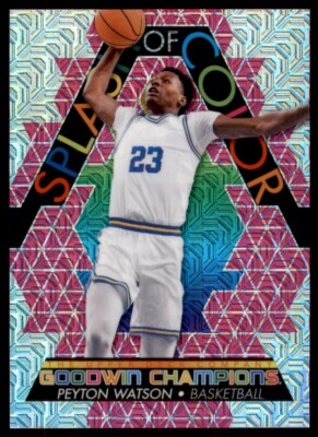 2022 Goodwin Champions Platinum Pink Traxx #SCP18 Peyton Watson RC 141/299 Upper