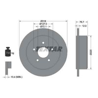 Textar 2X Bremsscheibe 92227700