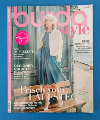 Burda Style 3/2025 with unused pattern!! Fresh off the catwalk... NEW