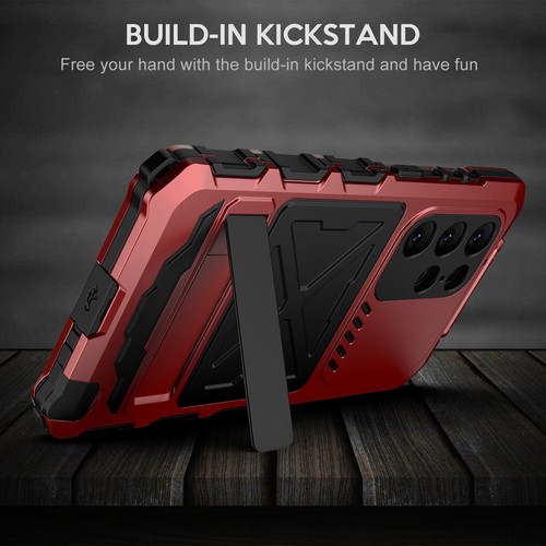 360 Full body Metal Shockproof Stand Case For Samsung S24 S23 S22 Ultra - Bild 12 von 27