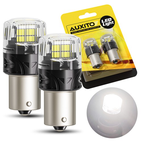 Upgraded 1156 LED Bulb 6500K White For Reverse DRL Brake Signal Light Pack of 2 - Imagen 12 de 12