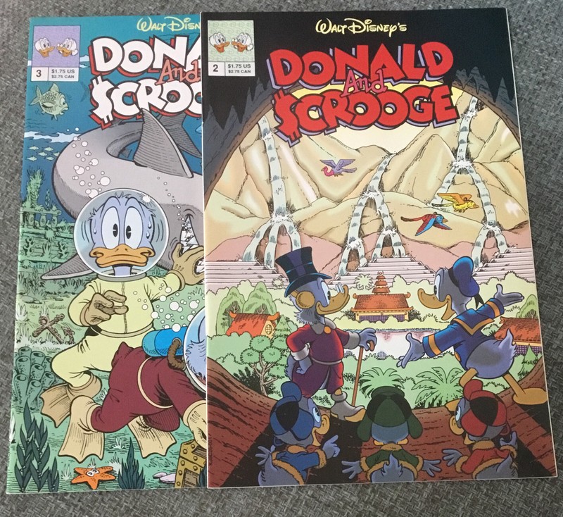 Walt Disney Donald and Scrooge #2  and #3 Comic Book Lot Excellent!